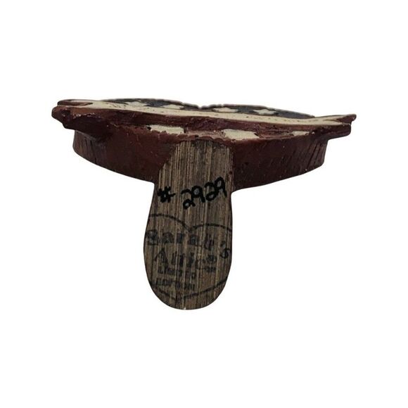 Vintage Sarah’s Attic American Flag Purple Heart Patriotic Brown Bear Figurine - Picture 11 of 11